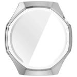 Carcasa cu protectie ecran BizonMobile Felipe compatibila cu Huawei Watch GT 7 Pro 46 mm, Silver 7 - lerato.ro