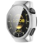 Carcasa cu protectie ecran BizonMobile Felipe compatibila cu Huawei Watch GT 7 Pro 46 mm, Silver 9 - lerato.ro