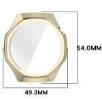 Carcasa cu protectie ecran BizonMobile Felipe compatibila cu Huawei Watch GT 7 Pro 46 mm, Gold 3 - lerato.ro