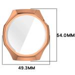 Carcasa cu protectie ecran BizonMobile Felipe compatibila cu Huawei Watch GT 7 Pro 46 mm, Rose Gold 3 - lerato.ro