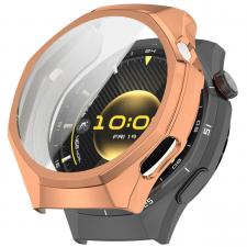 Carcasa cu protectie ecran BizonMobile Felipe compatibila cu Huawei Watch GT 7 Pro 46 mm, Rose Gold