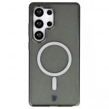 Carcasa Bizon SparklO cu MagSafe compatibila cu Samsung Galaxy S25 Ultra, Glitter Black
