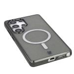 Carcasa Bizon SparklO cu MagSafe compatibila cu Samsung Galaxy S25 Ultra, Glitter Black 4 - lerato.ro