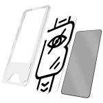 Set 2 folii protectie Bizon Eplikator Hybrid Shadow Privacy compatibile cu Samsung Galaxy S25 / S24, Negru 6 - lerato.ro