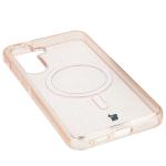 Carcasa Bizon SparklO cu MagSafe compatibila cu Samsung Galaxy S25 Plus / S24 Plus, Glitter Orange 4 - lerato.ro