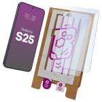 Set 2 folii protectie Bizon Eplikator Hybrid Mule compatibile cu Samsung Galaxy S25, Transparent 2 - lerato.ro