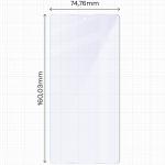 Set 2 folii protectie Bizon Eplikator Hybrid Mule compatibile cu Samsung Galaxy S25 Ultra, Transparent 3 - lerato.ro