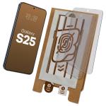 Set 2 folii protectie Bizon Eplikator Film Matte compatibile cu Samsung Galaxy S25, Transparent 2 - lerato.ro
