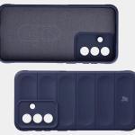 Kit protectie 2 in 1 BizonMobile, Carcasa Bizon Tur si Folie sticla securizata Bizon Glass Edge, compatibil cu Samsung Galaxy A57 5G, Dark Blue 8 - lerato.ro