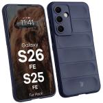 Kit protectie 2 in 1 BizonMobile, Carcasa Bizon Tur si Folie sticla securizata Bizon Glass Edge, compatibil cu Samsung Galaxy S26 FE / S25 FE, Dark Blue 4 - lerato.ro