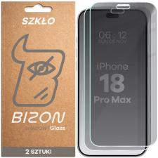 Folii iPhone 18 Pro Max, Set 2 folii sticla securizata Bizon Glass Clear Shadow Privacy compatibile cu iPhone 18 Pro Max, Negru, lerato.ro