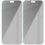 Set 2 folii sticla securizata Bizon Glass Clear Shadow Privacy compatibile cu iPhone 18 Pro Max, Negru 5 - lerato.ro