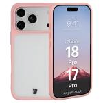 Kit protectie 2 in 1 BizonMobile, Carcasa Bizon Angelo si Folie sticla securizata Bizon Glass Edge, compatibil cu iPhone 18 Pro / 17 Pro, Roz 4 - lerato.ro