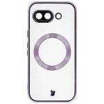 Carcasa cu protectie pentru camera Bizon GuardO cu MagSafe compatibila cu Google Pixel 10a, Transparent / Mov 3 - lerato.ro