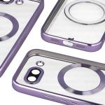 Carcasa cu protectie pentru camera Bizon GuardO cu MagSafe compatibila cu Google Pixel 10a, Transparent / Mov 5 - lerato.ro