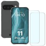 Kit protectie 3 in 1 BizonMobile Clear Pack, Carcasa Bizon Salpa si 2 folii sticla Bizon Glass Clear, compatibil cu Google Pixel 11 Pro XL, Transparent 2 - lerato.ro