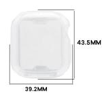 Carcasa cu protectie ecran BizonMobile Felipe compatibila cu Apple Watch 12 (42 mm), Transparent 3 - lerato.ro