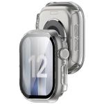 Carcasa cu protectie ecran BizonMobile Adamo compatibila cu Apple Watch 12 (46 mm), Transparent 5 - lerato.ro