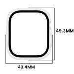 Carcasa cu protectie ecran BizonMobile Adamo compatibila cu Apple Watch 12 (46 mm), Transparent 3 - lerato.ro