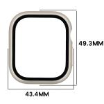 Carcasa cu protectie ecran BizonMobile Adamo compatibila cu Apple Watch 12 (46 mm), Satin Champagne 3 - lerato.ro