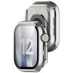 Carcasa cu protectie ecran BizonMobile Adamo compatibila cu Apple Watch 12 (46 mm), Silver 5 - lerato.ro