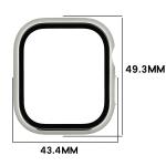 Carcasa cu protectie ecran BizonMobile Adamo compatibila cu Apple Watch 12 (46 mm), Silver 3 - lerato.ro