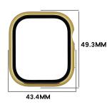 Carcasa cu protectie ecran BizonMobile Adamo compatibila cu Apple Watch 12 (46 mm), Gold 3 - lerato.ro
