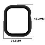 Carcasa cu protectie ecran BizonMobile Adamo compatibila cu Apple Watch 12 (42 mm), Negru 3 - lerato.ro