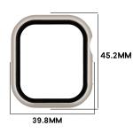 Carcasa cu protectie ecran BizonMobile Adamo compatibila cu Apple Watch 12 (42 mm), Satin Champagne 3 - lerato.ro