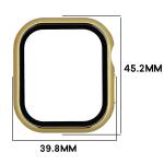 Carcasa cu protectie ecran BizonMobile Adamo compatibila cu Apple Watch 12 (42 mm), Gold 3 - lerato.ro