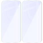 Set 2 folii sticla hibird Bizon Hybrid Mule compatibile cu  iPhone 18 Pro / 17 Pro, Transparent 5 - lerato.ro