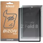 Set 2 folii sticla securizata Bizon Glass Clear Shadow Duo Privacy compatibile cu Samsung Galaxy Z Fold 8, Negru 2 - lerato.ro