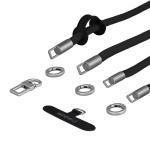 Snur pentru carcase 3-in-1 Bizon Accessories ReLoop, Lungime ajustabila, Negru 7 - lerato.ro