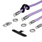 Snur pentru carcase 3-in-1 Bizon Accessories ReLoop, Lungime ajustabila, Mov 7 - lerato.ro