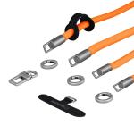 Snur pentru carcase 3-in-1 Bizon Accessories ReLoop, Lungime ajustabila, Portocaliu 7 - lerato.ro