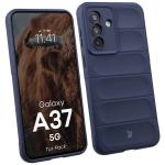 Kit protectie 2 in 1 BizonMobile, Carcasa Bizon Tur si Folie sticla securizata Bizon Glass Edge, compatibil cu Samsung Galaxy A37 5G, Dark Blue 4 - lerato.ro