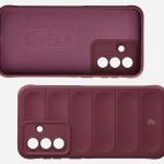 Kit protectie 2 in 1 BizonMobile, Carcasa Bizon Tur si Folie sticla securizata Bizon Glass Edge, compatibil cu Samsung Galaxy A37 5G, Dark Purple 8 - lerato.ro