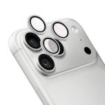 Folie sticla securizata camera foto Bizon Glass Snap Lens compatibila cu iPhone 18 Pro Max / 18 Pro, Silver 2 - lerato.ro