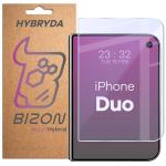 Folie protectie display Bizon Hybrid Mule compatibila cu iPhone Duo, Transparent 2 - lerato.ro