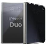Folie protectie display Bizon Hybrid Shadow Privacy compatibila cu iPhone Duo, Negru 7 - lerato.ro