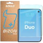 Folie sticla securizata Bizon Glass Clear compatibila cu iPhone Duo, Transparent 2 - lerato.ro