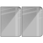 Set 2 folii sticla securizata Bizon Glass Edge Shadow Duo Privacy compatibile cu iPhone Duo, Negru 5 - lerato.ro
