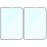 Set 2 folii sticla securizata Bizon Glass Edge Duo compatibile cu iPhone Duo, Negru 5 - lerato.ro