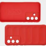 Kit protectie 2 in 1 BizonMobile, Carcasa Bizon Tur si Folie sticla securizata Bizon Glass Edge, compatibil cu Samsung Galaxy S26 FE / S25 FE, Rosu 8 - lerato.ro