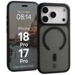 Kit protectie 2 in 1 BizonMobile, Carcasa Bizon MatteO si Folie sticla securizata Bizon Glass Edge, compatibil cu iPhone 18 Pro / 17 Pro, Negru 4 - lerato.ro