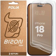 Folii iPhone 18 Pro, Set 2 folii protectie Bizon Film Matte Duo compatibile cu iPhone 18 Pro, Transparent, lerato.ro