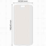 Set 2 folii protectie Bizon Film Matte Duo compatibile cu iPhone 18 Pro, Transparent 3 - lerato.ro