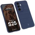 Kit protectie 2 in 1 BizonMobile, Carcasa Bizon Tur si Folie sticla securizata Bizon Glass Edge, compatibil cu Samsung Galaxy S25, Dark Blue 4 - lerato.ro
