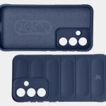 Kit protectie 2 in 1 BizonMobile, Carcasa Bizon Tur si Folie sticla securizata Bizon Glass Edge, compatibil cu Samsung Galaxy S25, Dark Blue 8 - lerato.ro