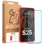 Kit protectie 2 in 1 BizonMobile, Carcasa Bizon Tur si Folie sticla securizata Bizon Glass Edge, compatibil cu Samsung Galaxy S25, Rosu 11 - lerato.ro